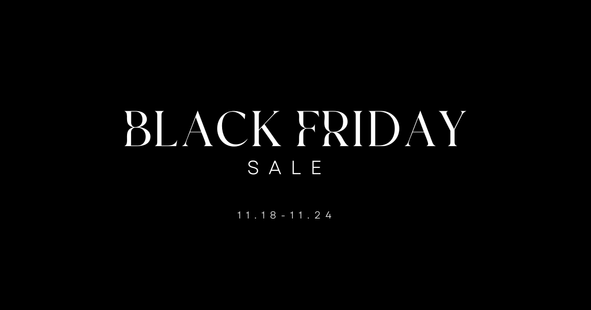 BLACK FRIDAY 開催のお知らせ