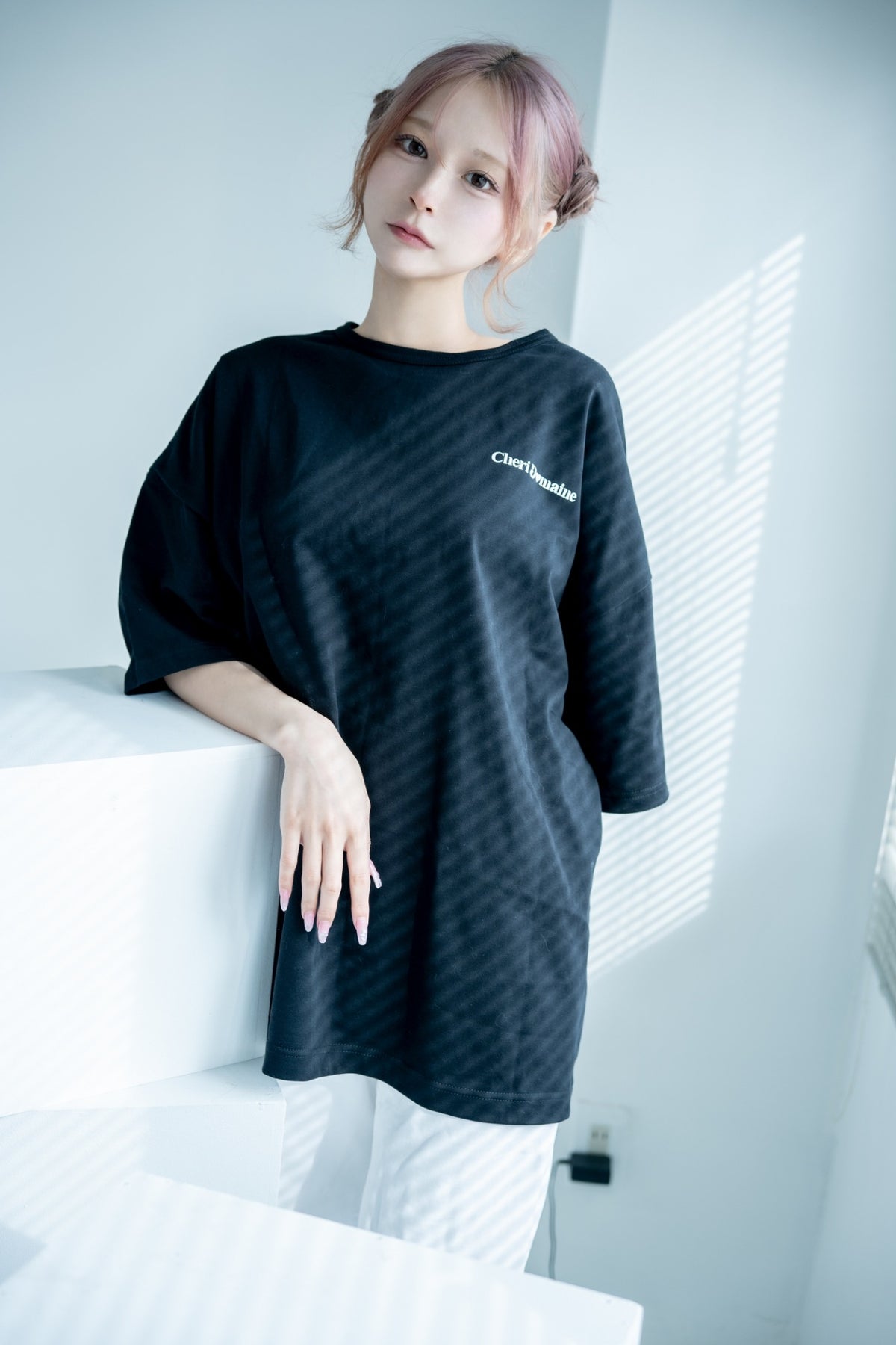 totochitti オーバーサイズTシャツ (ブラック)